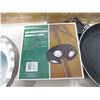 Image 4 : (2) Large Frying Pans, Christmas Décor., Pie Plate, Ice Pack etc.