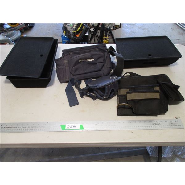 Storage Containers, (2) Tool Belts