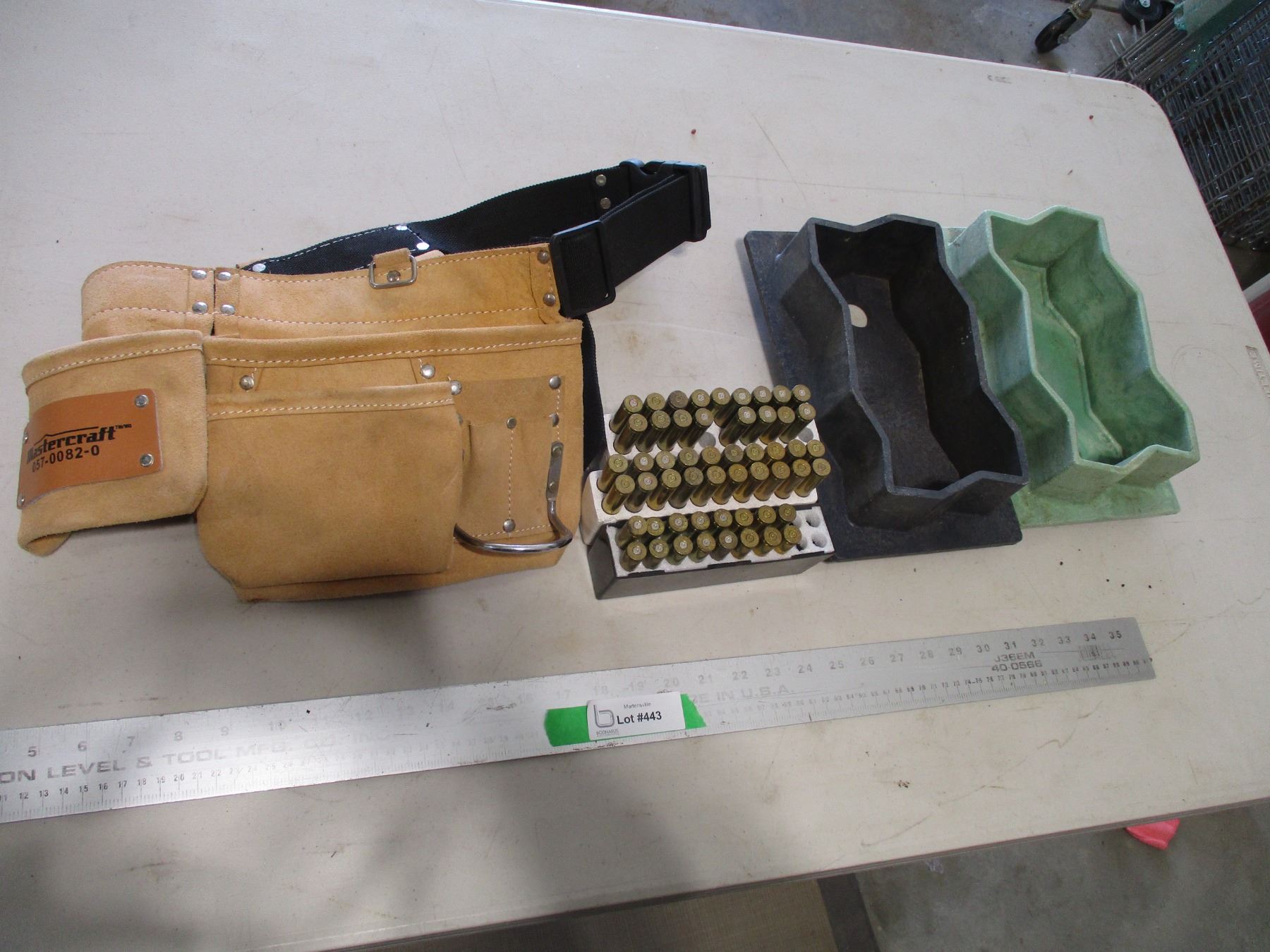 300 Cal. Brass Shells, Paving Stone Forms & Mastercraft Tool Belt