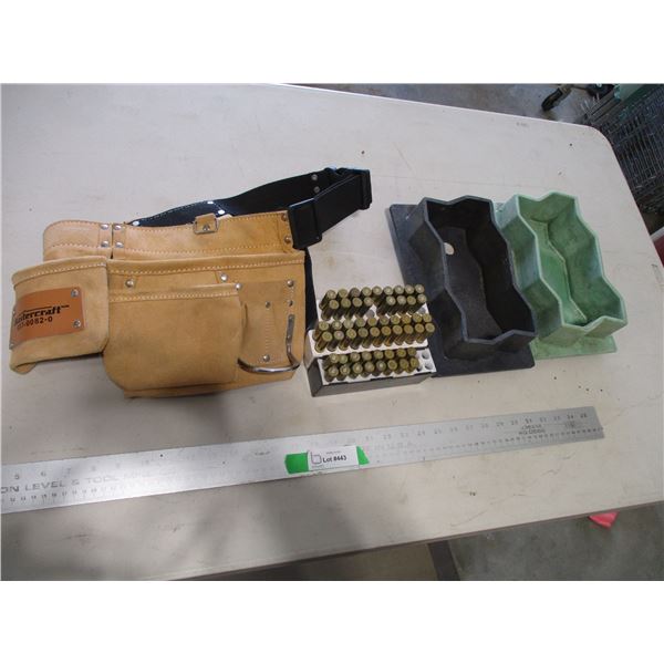 300 Cal. Brass Shells, Paving Stone Forms & Mastercraft Tool Belt