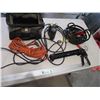 Image 1 : 12v Air Compressor, Coffee Mug, Extension Cords, Large Tube Caulking Gun, Booster Cables etc./Bag