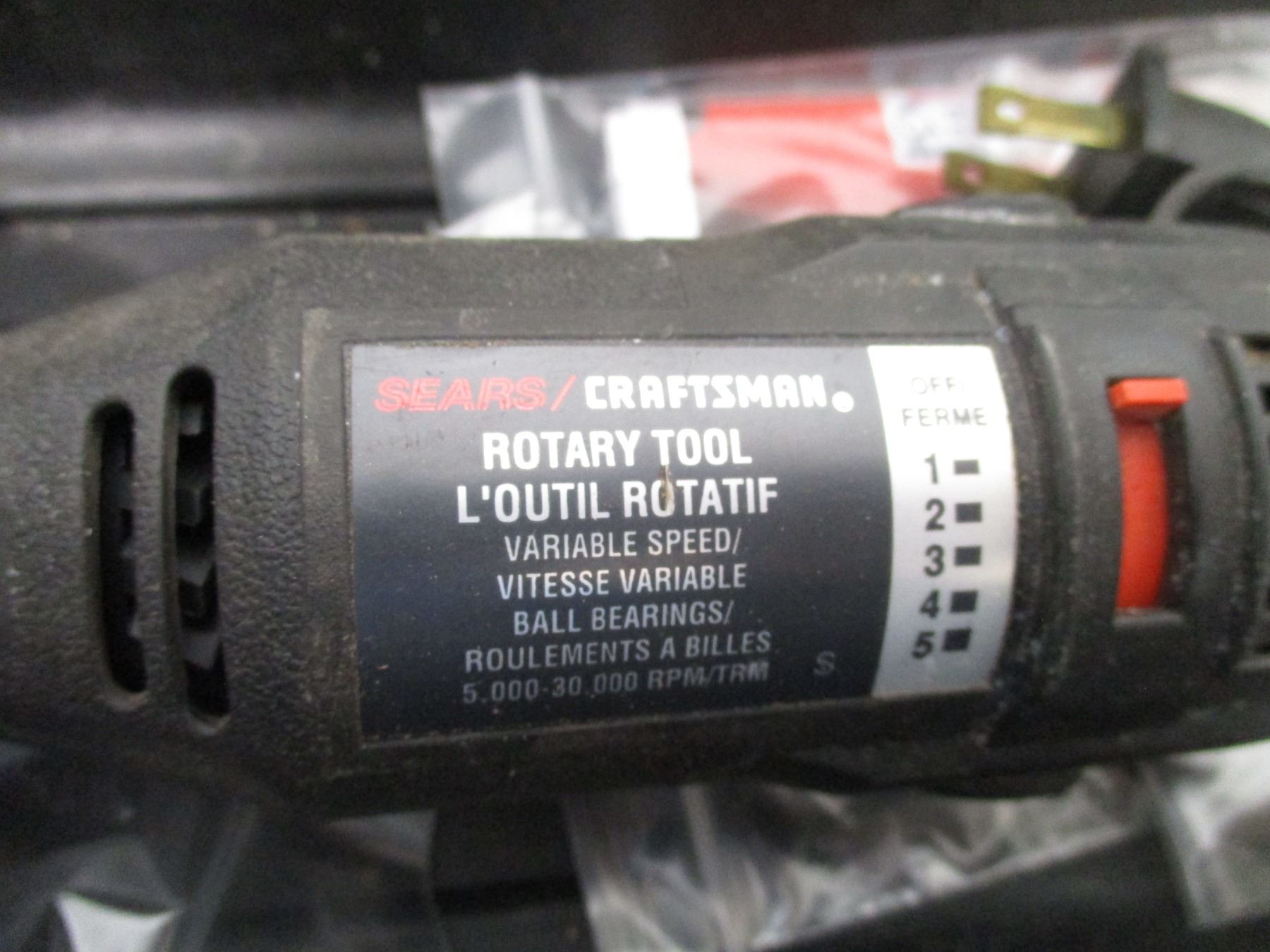 Craftsman Rotary Tool w/Accessories, Bits, Blades, Discs, Case etc ...