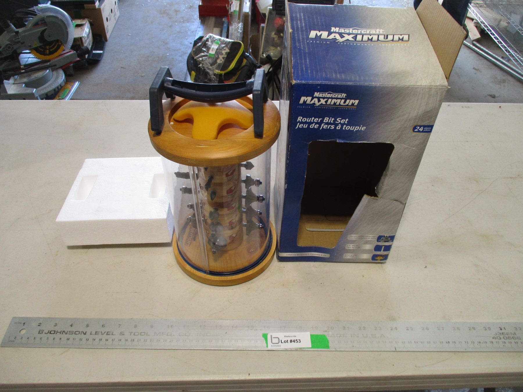 (24 pc) Mastercraft Maximum Router Bit Set - Bodnarus Auctioneering