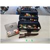 Image 1 : Fishing Tackle Box w/Contents (Line, Filleting Knife, Lures etc.)