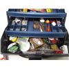 Image 3 : Fishing Tackle Box w/Contents (Line, Filleting Knife, Lures etc.)