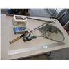 Image 1 : Zebco Two Piece Rod, Horizon Combo Rod, Elite Aquarium Air Pump, Styrofoam Bait Box & Vintage Fishin