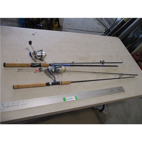 (2) Shakespeare Combo Spinning Reels (One Has Quantum Reel)