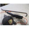 Image 3 : (3) Goose Neck Pry Bars, Retractable Trouble Light/Cord Reel