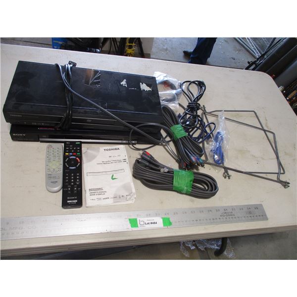 Various Electronics(Sony DVD Player, Toshiba DVD Player w/Remotes) & Cables