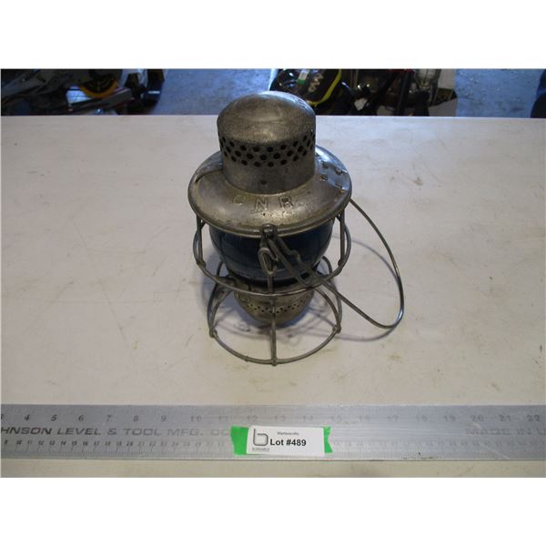 CNR Signal Lantern w/Blue Globe