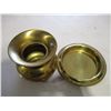 Image 2 : Small Brass Spittoon w/Tray (5" Tall)