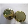 Image 4 : Small Brass Spittoon w/Tray (5" Tall)