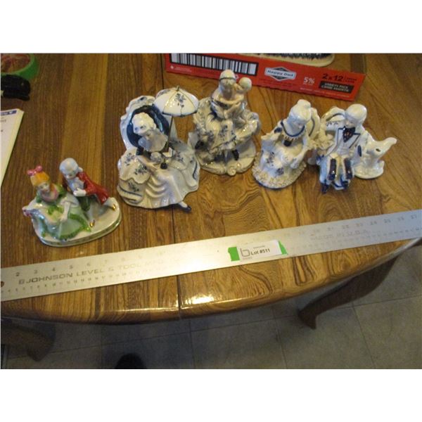 (6) Porcelain Figurines - Made in Taiwan