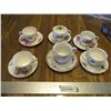 Image 1 : (6 Sets) China Tea Cups & Saucers - Royal Vale, Old Royal