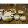 Image 2 : (10 pcs)Assorted China Tea Cups, Saucers & Tea Pot