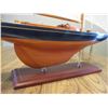 Image 6 : 24"Long x 34" Tall Wooden Sail Boat Model w/Stand