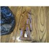 Image 6 : Soap Stone Looking Carving (No Markings) & Wooden Man Carving - Both 10" Tall