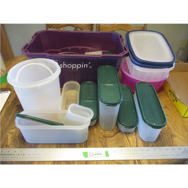 (15+ pcs) Tupperware Reusable Storage Containers & Shopping Bin ...