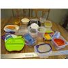 Image 1 : Various Plastic Kitchen Items - Storage Containers, Juicer, Divided Plates etc.