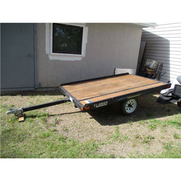 1998 Flaman Trailblazer Single Axle Trailer 6'x8' Deck