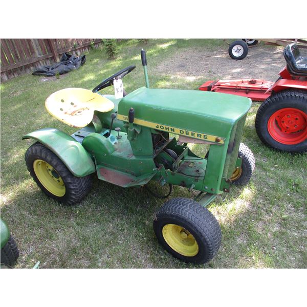 1967 John Deere 112 Garden Tractor Chassis (No Motor, For Parts)