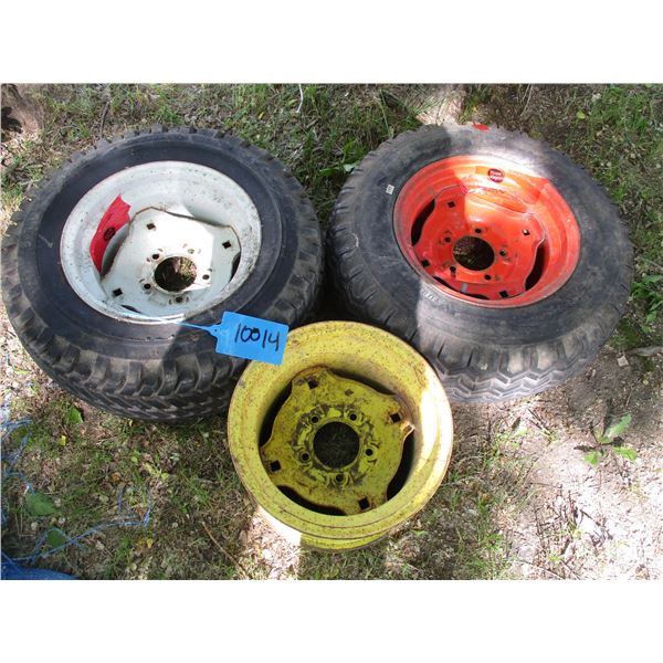 (2) Garden Tractor Rim/Tire (23x8.5-12 Tires) & 12x7.5 Rim