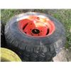 Image 4 : (2) Garden Tractor Rim/Tire (23x8.5-12 Tires) & 12x7.5 Rim