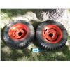 Image 1 : (2) Garden Tractor Rim/Tire (23x8.5-12 Tires)