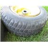 Image 4 : (4) Garden Tractor Rim/Tire (16x6.5-8) - Tires Weathered