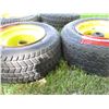 Image 5 : (4) Garden Tractor Rim/Tire (16x6.5-8) - Tires Weathered
