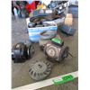 Image 1 : Vintage Parts - Tanks, Shrouds/Housings, (2) Electric Motors, Craftsman 5.5HP Motor & (3) Fly Wheels