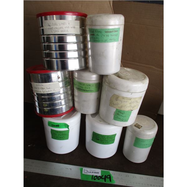 (8 Cans) Small Engine Parts Of Varying Manufacturers - Kohler, Briggs & Stratton & Onan (All Cans La