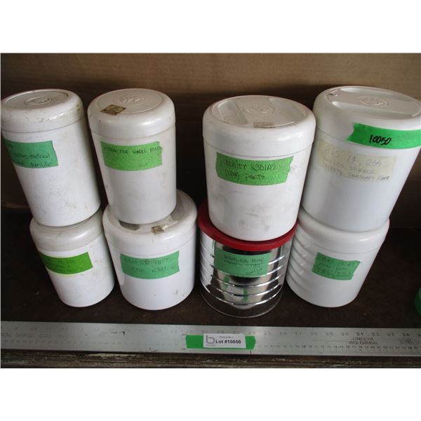 (8 Cans) Small Engine Parts Of Varying Manufacturers - Kohler, Briggs & Stratton (All Cans Labelled 