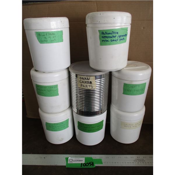 (8 Cans) Small Engine Parts Of Varying Manufacturers - Iron Horse, Briggs & Stratton & Onan (All Can