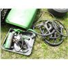 Image 4 : Various John Deere Series 100 & 200 Garden Tractor Parts - Steering Wheels, Pulleys, Hood, Tanks, Se