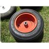 Image 2 : (5) Utility Tires/Rims of Varying Sizes (16x6.5-8, 4.80-8, Wheel Barrow Rim/Tire