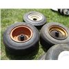 Image 5 : (5) Utility Tires/Rims of Varying Sizes (16x6.5-8, 4.80-8, Wheel Barrow Rim/Tire