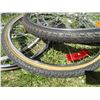 Image 6 : (5) Bicycle Rims/Tires of Varying Sizes