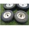 Image 2 : (2 Sets) Riding Mower Rims/Tires (13x5.00-6 & 16x6.50-8)