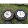 Image 4 : (2 Sets) Riding Mower Rims/Tires (13x5.00-6 & 16x6.50-8)