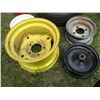 Image 2 : (5) Steel Garden Tractor Rims of Varying Sizes, 165x6.50-8 Turf Tire etc.