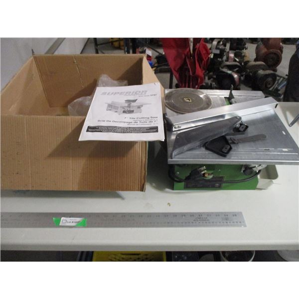 Superior Power Tool 7" Tile Saw