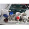 Image 1 : Containers of Misc. Hardware - Bolts, Eye Hooks etc. w/Shopping Basket