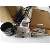 Image 3 : Various Items - Metal Storage Bin, C-Clamps, Cylinder Honing Tool, Clip Boards, Filter Wrench, Furni