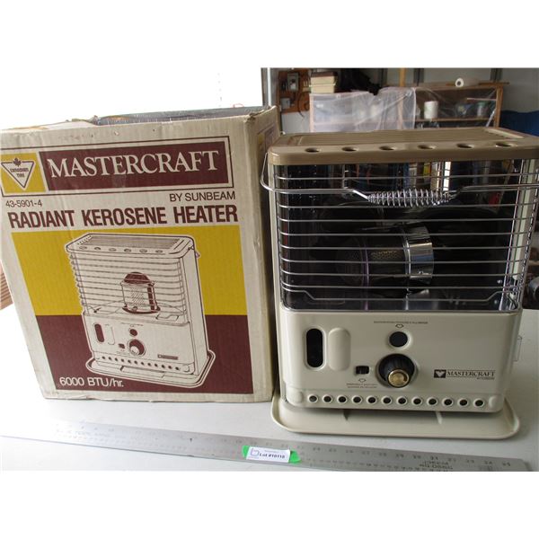 Mastercraft Radiant Kerosene Heater in Original Box - 6000 B.T.U