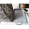 Image 2 : Galvanized Serving Tray, 9" Convex Mirror w/Mounting Arm & Reusable Shopping Bags