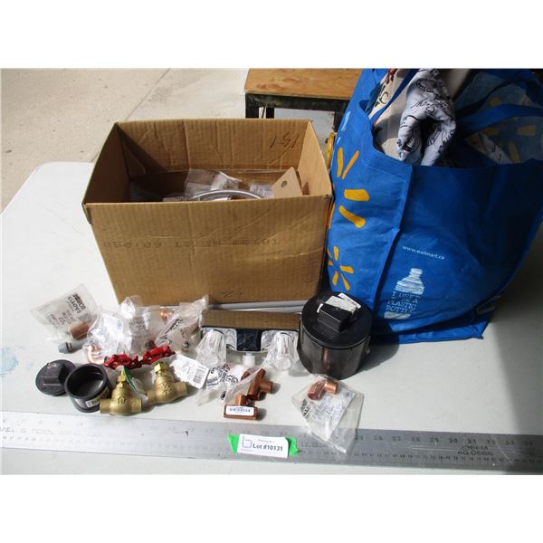 Plumbing Supplies - Basin Taps, Flex Line, Copper Fittings, Tap Set etc. & Shopping Bags