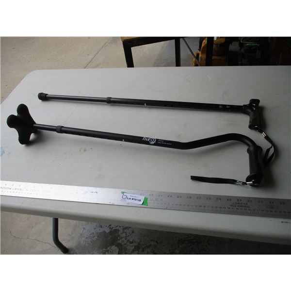 (2) Adjustable Walking Canes