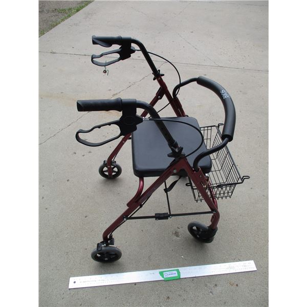 BIOS Diagnostic Walker w/Seat, Basket & Brakes