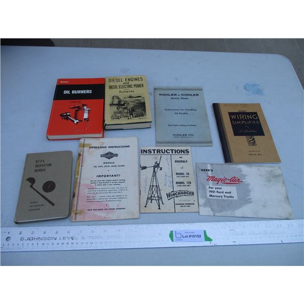 Coller Electric Plants, 1951 Mercury Trucks Manual, Wind Charger Instruction Manual etc.